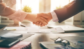 handshaking in office
