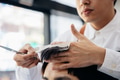 Male hairdresser trimming client hair - PhotoDune Item for Sale