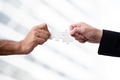 Business people hand join connect jigsaw together for cooperate teamwork key puzzle for success conc - PhotoDune Item for Sale