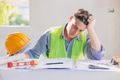 stress problem construction engineer builder architect hard work for plan design - PhotoDune Item for Sale