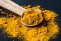 Closeup of tumeric powder spice on a spoon - PhotoDune Item for Sale