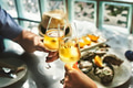 Couple is dating at a restaurant - PhotoDune Item for Sale