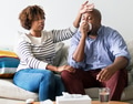 Couple sick at home on the sofa - PhotoDune Item for Sale