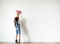 Young girl playing with a toy plane - PhotoDune Item for Sale