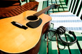 Guitar Music Note Paper Song Concept - PhotoDune Item for Sale