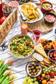 Summer picnic with pasta salad and snack board - PhotoDune Item for Sale