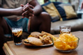 Fast food on a sofa table - PhotoDune Item for Sale
