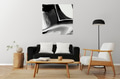 Picture frame on a wall with Scandinavian home interior - PhotoDune Item for Sale