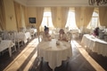 Two girls in an elegant restaurant - PhotoDune Item for Sale
