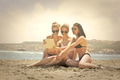 Three friends at the beach - PhotoDune Item for Sale