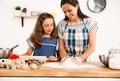 Shot of a mother and daughter having fun in the kitchen - PhotoDune Item for Sale