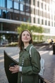 Portrait of young woman in a city. - PhotoDune Item for Sale