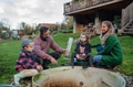 The family checking the water quality in the home wastewater treatment system. Concept of - PhotoDune Item for Sale