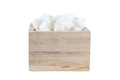 Sugar Cubes in Square Shaped Bowl on Isolated White Background - PhotoDune Item for Sale