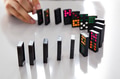 Man Hands playing domino on shiny desk - PhotoDune Item for Sale
