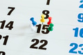 Pushpins on calendar, Busy and overworking days - PhotoDune Item for Sale