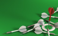 Optimal or best strategy concept. Darts and target. - PhotoDune Item for Sale