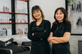 Team of hairstylist with crossed hands - PhotoDune Item for Sale