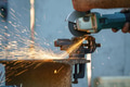 flex cutting metal with sparks - PhotoDune Item for Sale