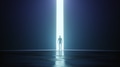 man silhouette against the bright light - PhotoDune Item for Sale