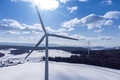 Black Forest with wind energy in snowy winter with space for your content - PhotoDune Item for Sale