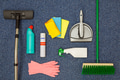 Cleaning equipment flat lay - PhotoDune Item for Sale