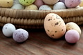 Easter eggs in a wicker basket - PhotoDune Item for Sale