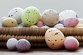 Easter eggs in a wicker basket - PhotoDune Item for Sale