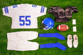 American footbal kit Flat lay - PhotoDune Item for Sale