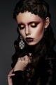 Fashionable woman with creative art eye makeup - PhotoDune Item for Sale