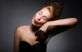 Woman with Closed Eyes Grimacing - PhotoDune Item for Sale