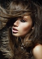 Cute woman with flowing hairs - PhotoDune Item for Sale