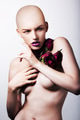 Glamorous Trendy Female with Bouquet of Flowers - PhotoDune Item for Sale
