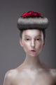 Portrait of Asian Woman with Futuristic Floral Hairstyle - PhotoDune Item for Sale