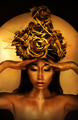 Woman covered in golden paint - PhotoDune Item for Sale