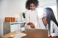 Enthusiastic young female business entrepreneurs - PhotoDune Item for Sale
