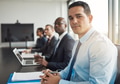 Young Hispanic businessman in a meeting - PhotoDune Item for Sale