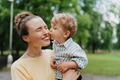 Young mother with little son on together walk after walk. - PhotoDune Item for Sale