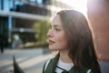 Portrait of young woman in a city. - PhotoDune Item for Sale
