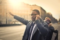 Businessman calling a cab - PhotoDune Item for Sale