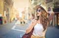 Girl in a downtown street - PhotoDune Item for Sale