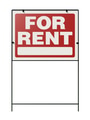 For Rent Real Estate Yard Sign Isolated on a White Background. - PhotoDune Item for Sale