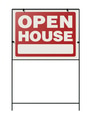 Open House Real Estate Yard Sign Isolated on a White Background. - PhotoDune Item for Sale