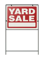 Yard Sale Real Estate Yard Sign Isolated on a White Background. - PhotoDune Item for Sale