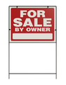 For Sale By Owner Real Estate Yard Sign Isolated on a White Background. - PhotoDune Item for Sale