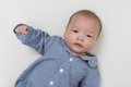 Adorable baby boy wearing blue shirt - PhotoDune Item for Sale
