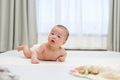 Baby exploring crawling on play mat at home - PhotoDune Item for Sale