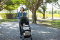 Mother pushing baby stroller in green park - PhotoDune Item for Sale