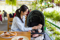 Mother Feeding Baby With Milk Bottle Indoors - PhotoDune Item for Sale