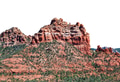 Rugged red rock formation isolated as transparent png - PhotoDune Item for Sale